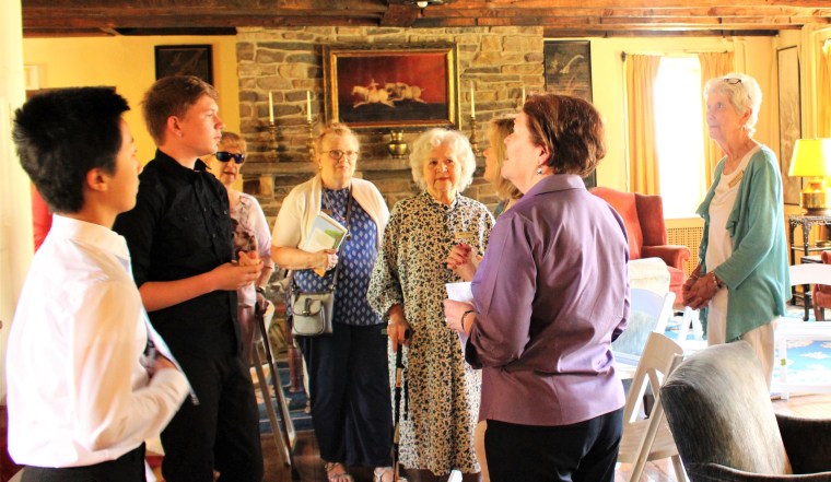 Birthday House Musicians and guests